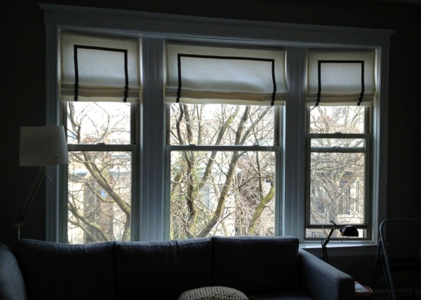 After photo of living room bay window